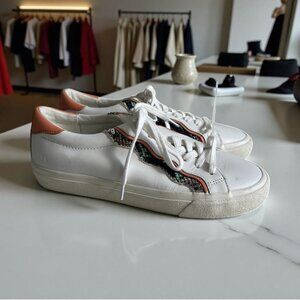 MADEWELL Women's Ruffle Leather Trainers Sneakers Size 7.5